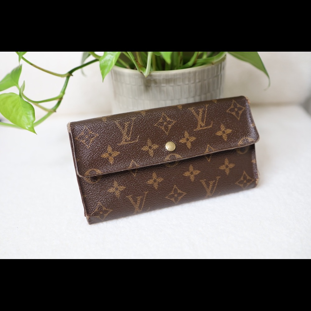 Louis Vuitton Mono Trifold Porte Tresor International Long Agenda Journal Wallet